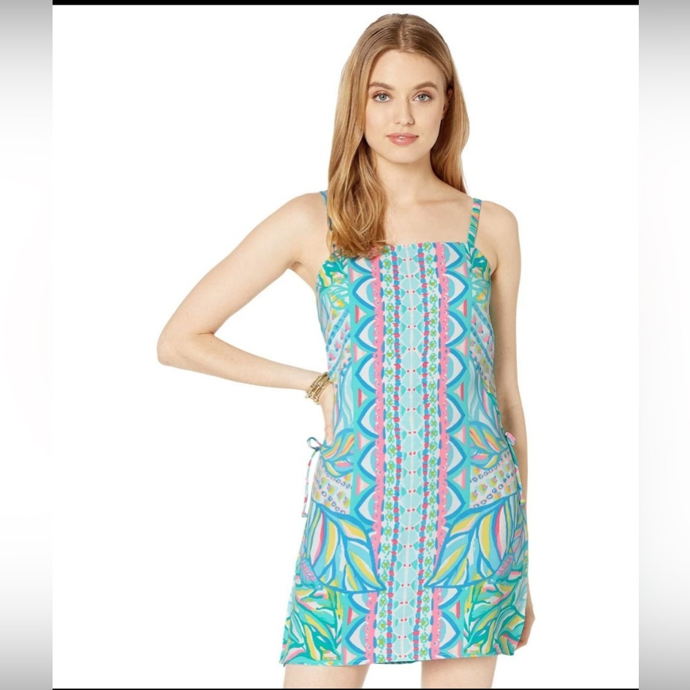EUC Lilly Pulitzer Sahar Maraca My World Engineered Romper Sz 6